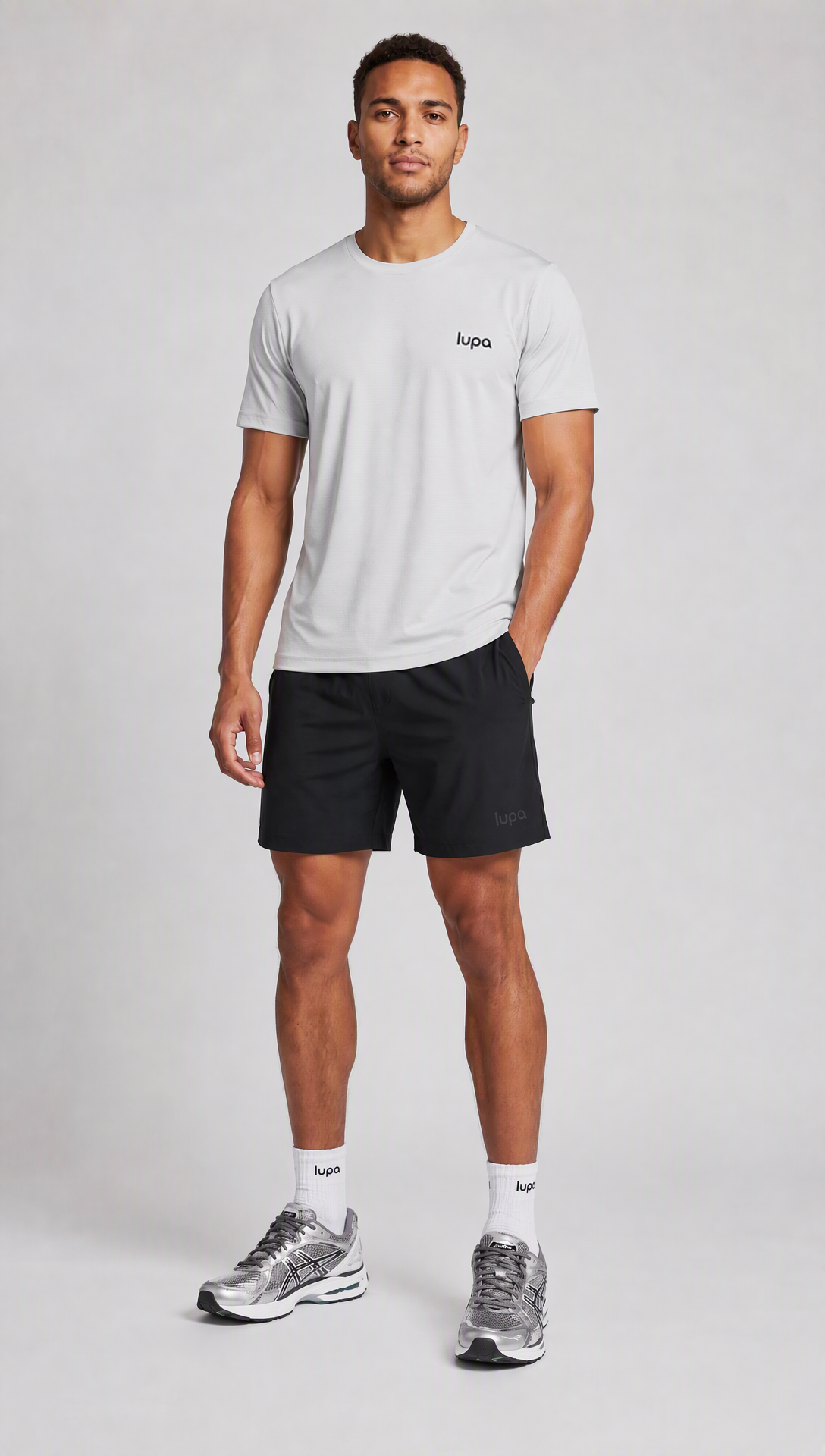 Lupa Rio Players T Shirt in Light Grey
