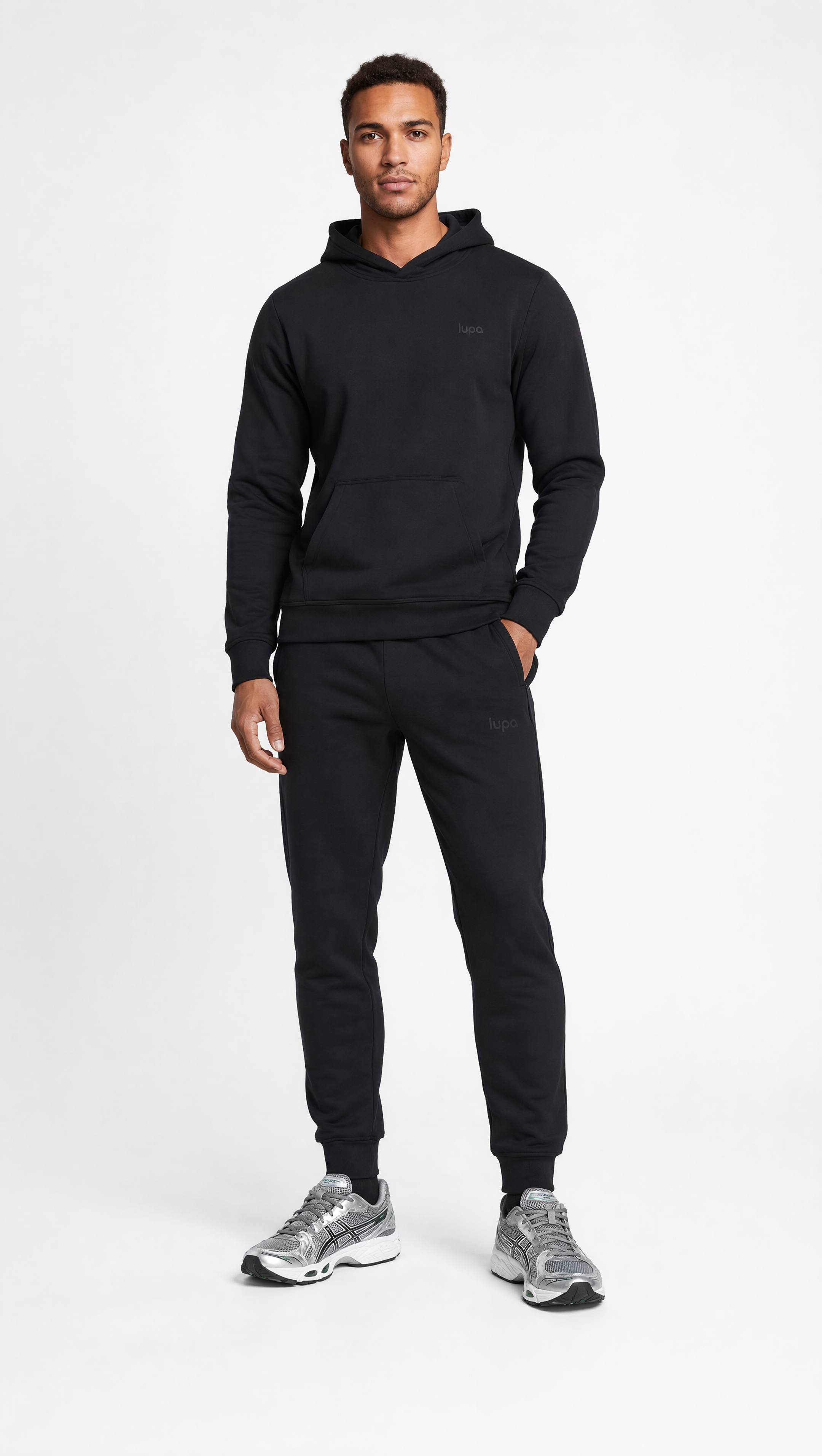 Lupa Santiago Tech Fleece Hoodie Sweatshirt in Black