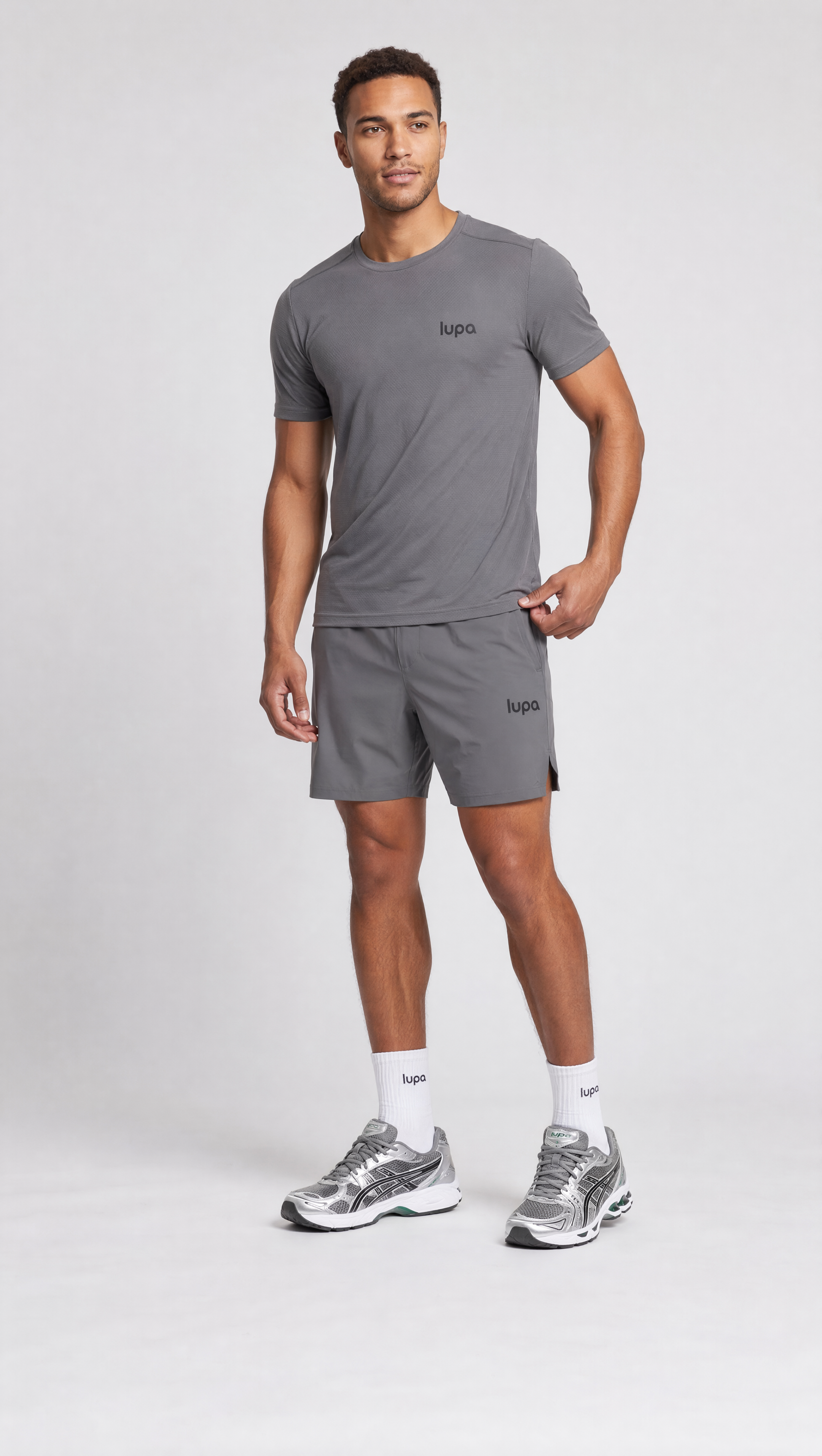 Lupa Vienna Short in Mid Grey