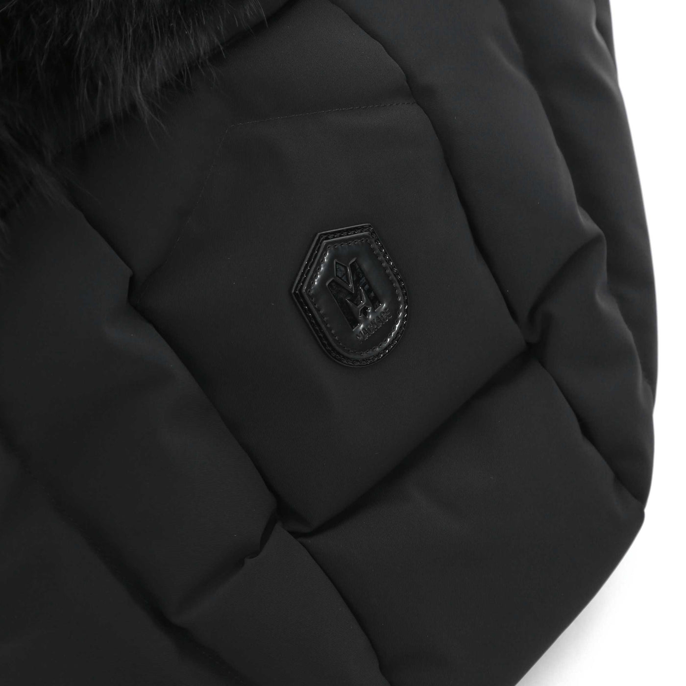Mackage Elita Ladies Jacket in Black Hood Logo