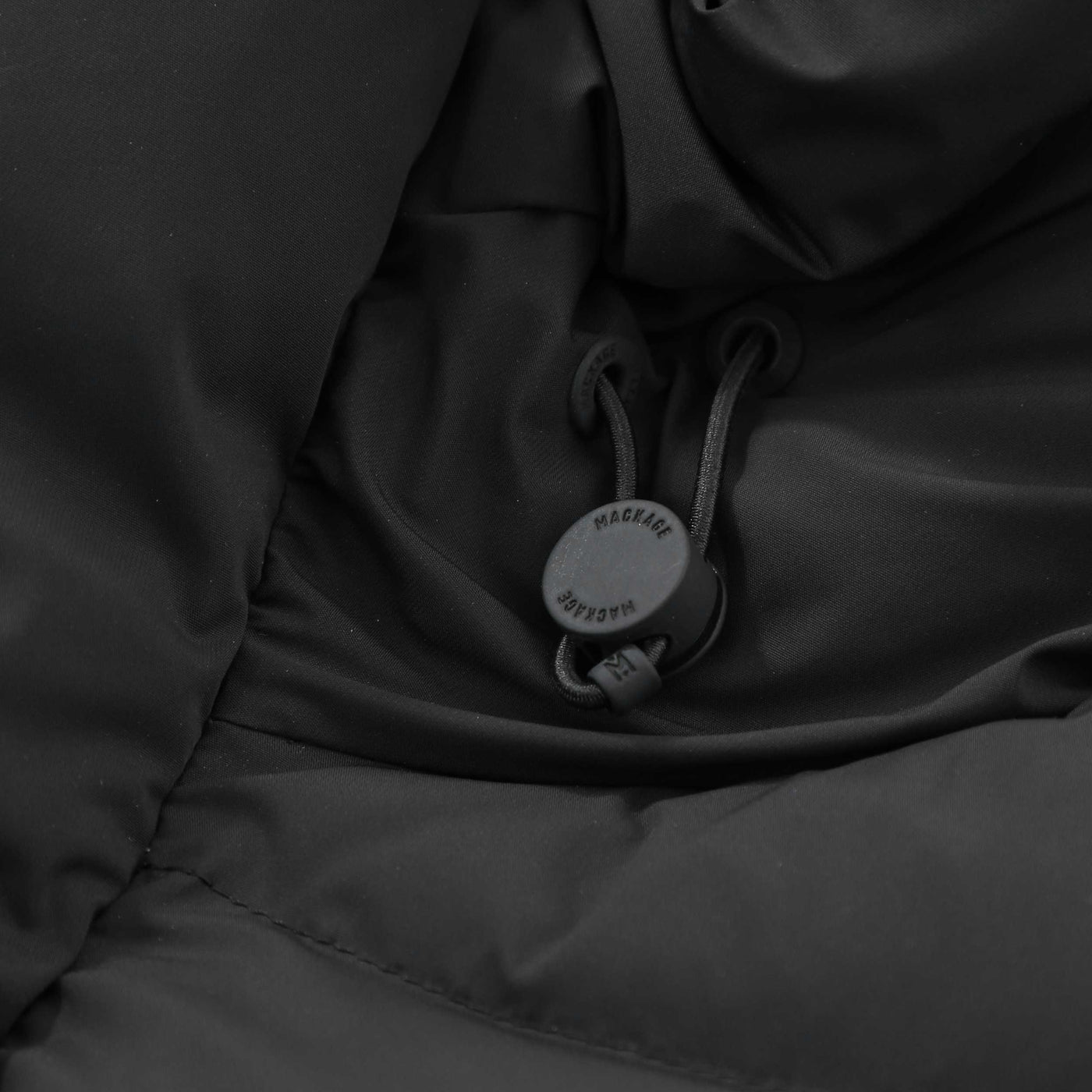 Mackage Graydon City Jacket in Black Drawstring