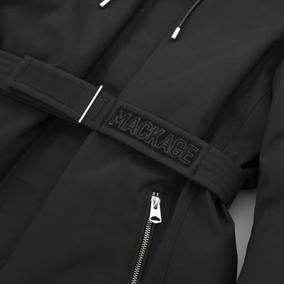 Mackage Jeni XZ Ladies Jacket in Black Velcro Logo