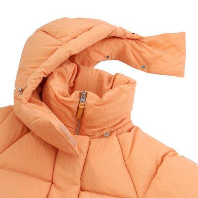 Mackage Leone Ladies Jacket in Smoke Orange Hood Detached