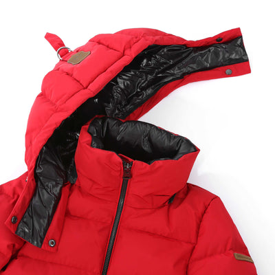 Mackage Marcy Kids Jacket in Red Removable Hood