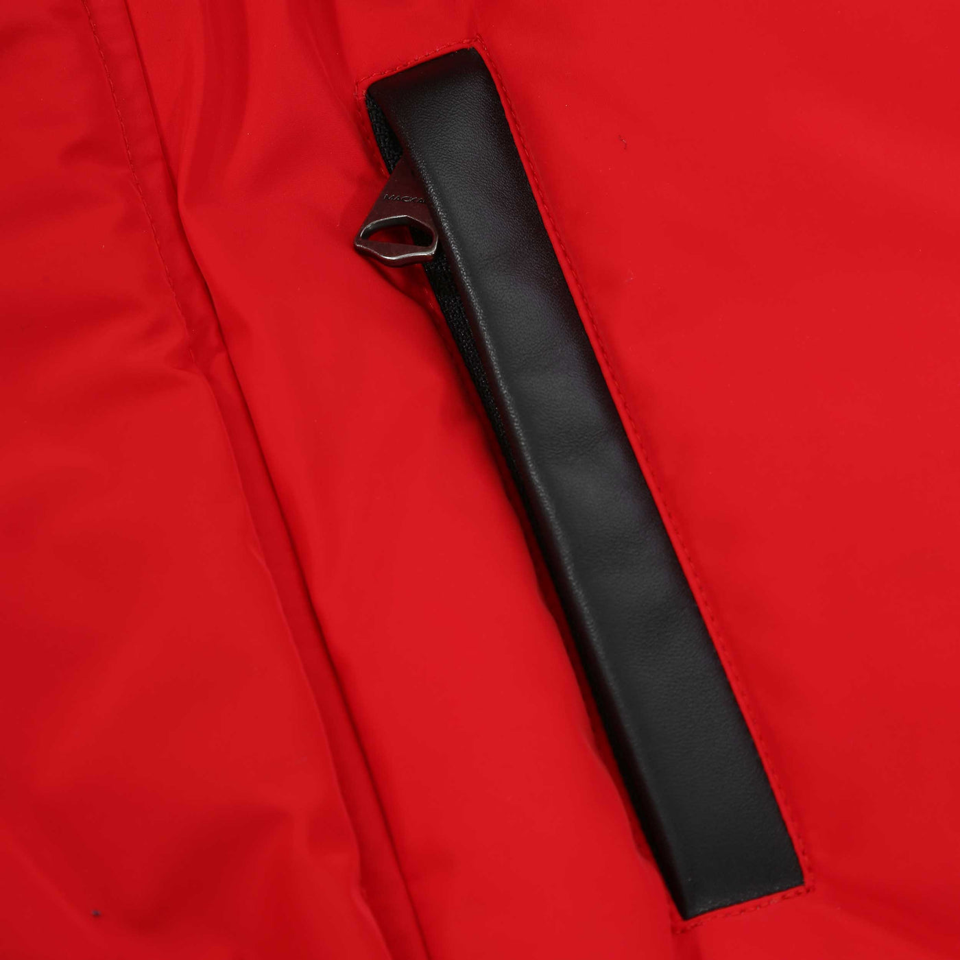 Mackage Nathan FR Jacket in Red Leather Trim
