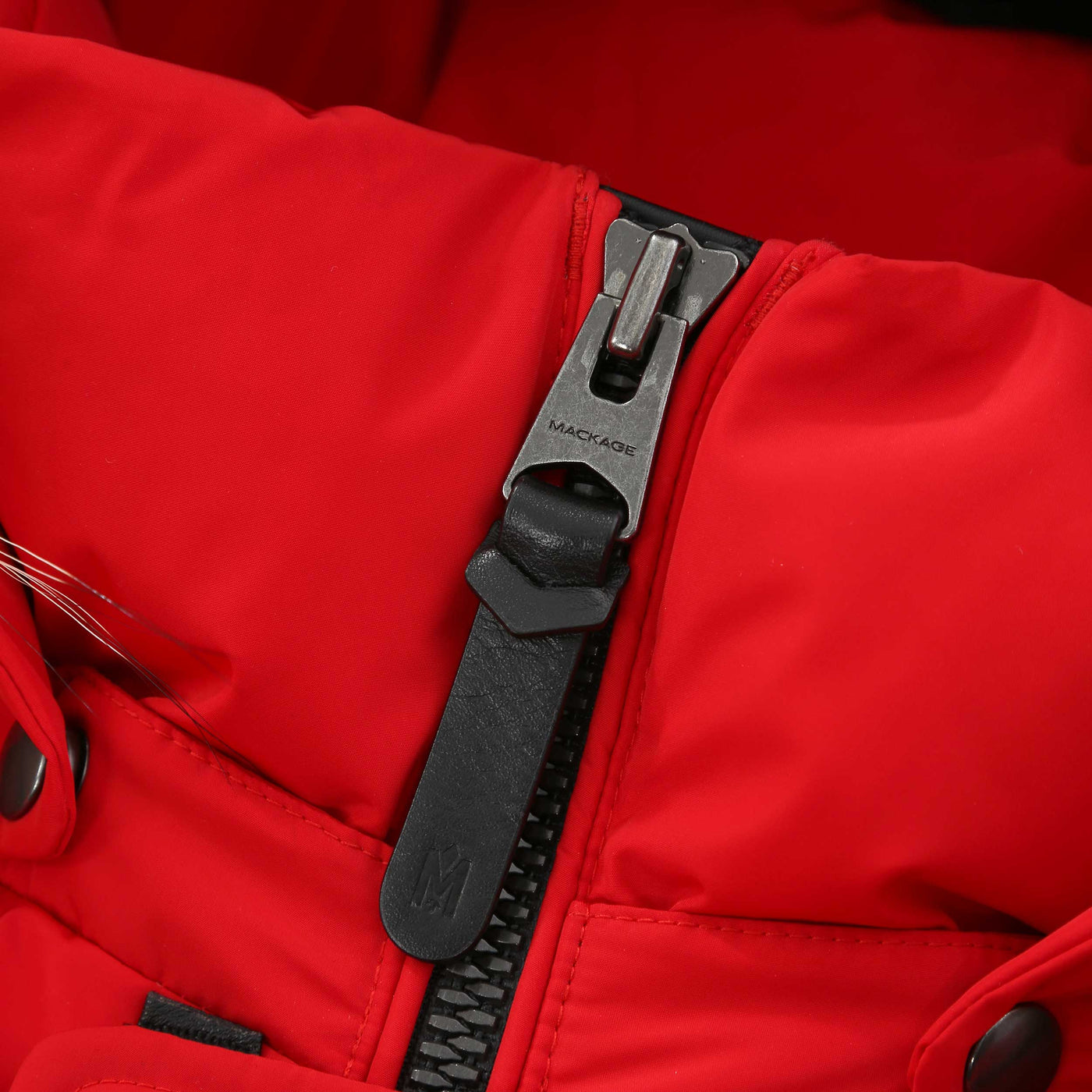 Mackage Nathan FR Jacket in Red Zip
