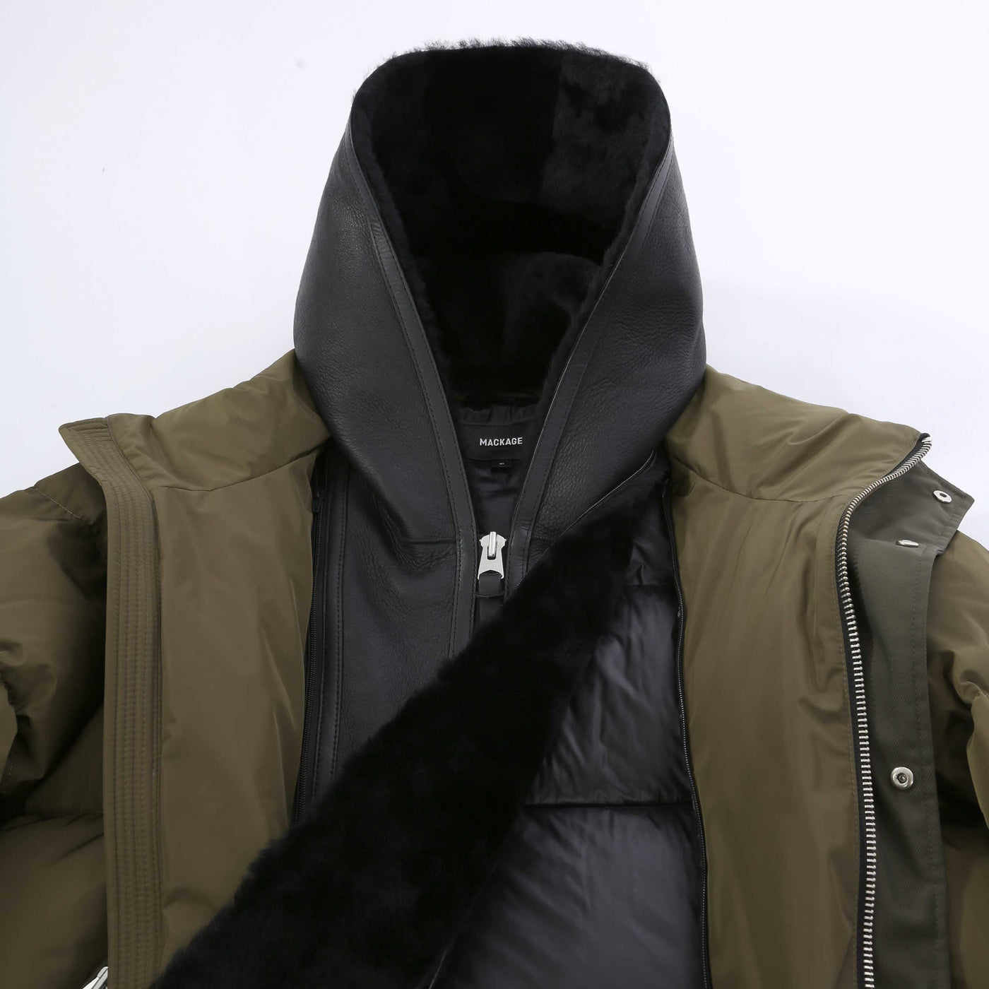 Mackage Reynolds Jacket in Army Bib Removed