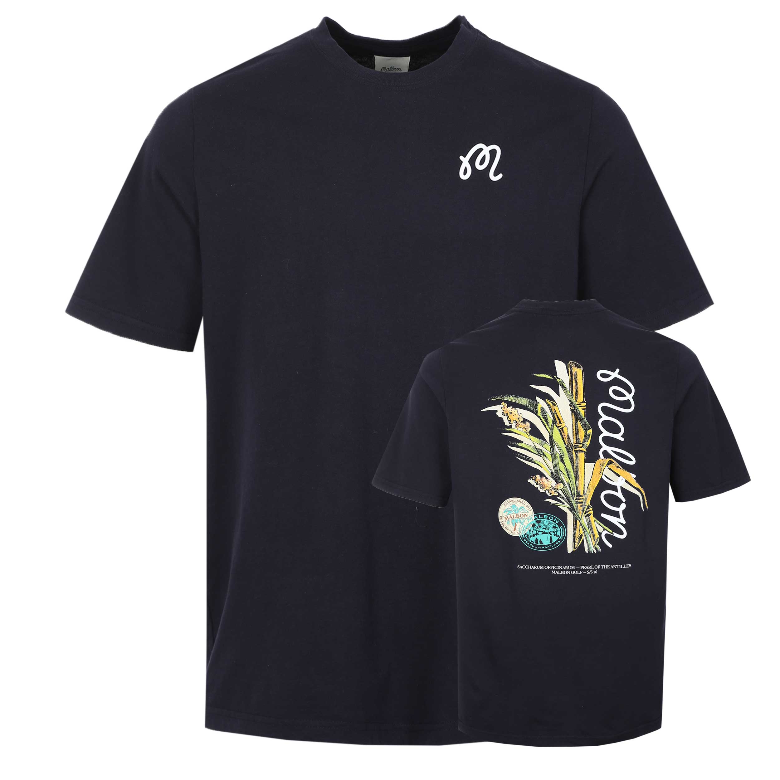 Malbon Bermuda Origin T-Shirt in Midnight