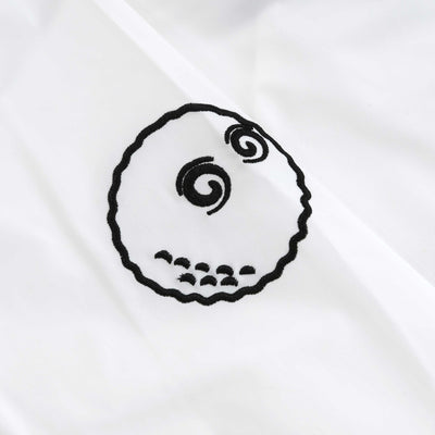 Malbon Evergreen Buckets Nylon Anorak in White Sleeve Logo