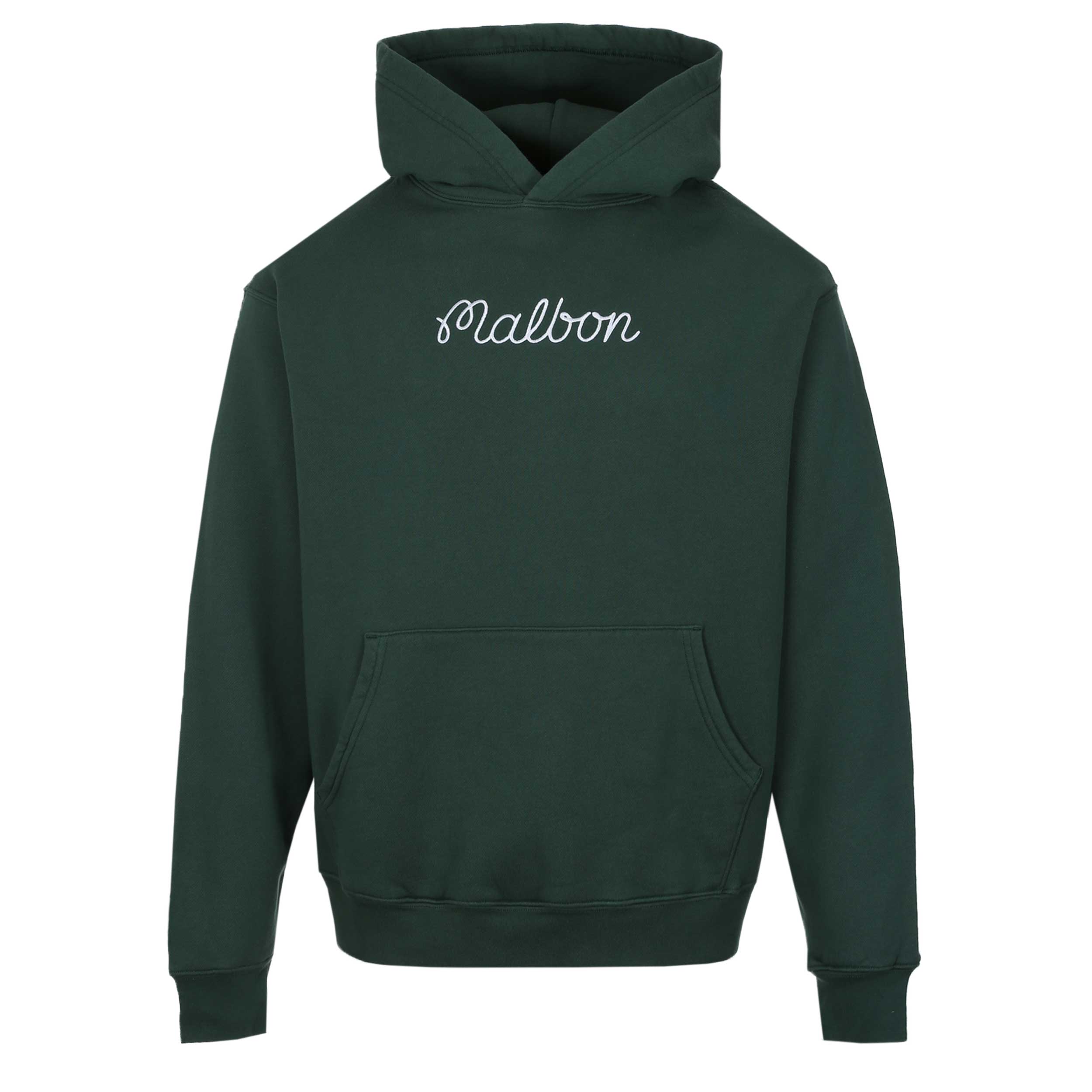 Malbon Fesque Hoodie Sweatshirt in Forest Green