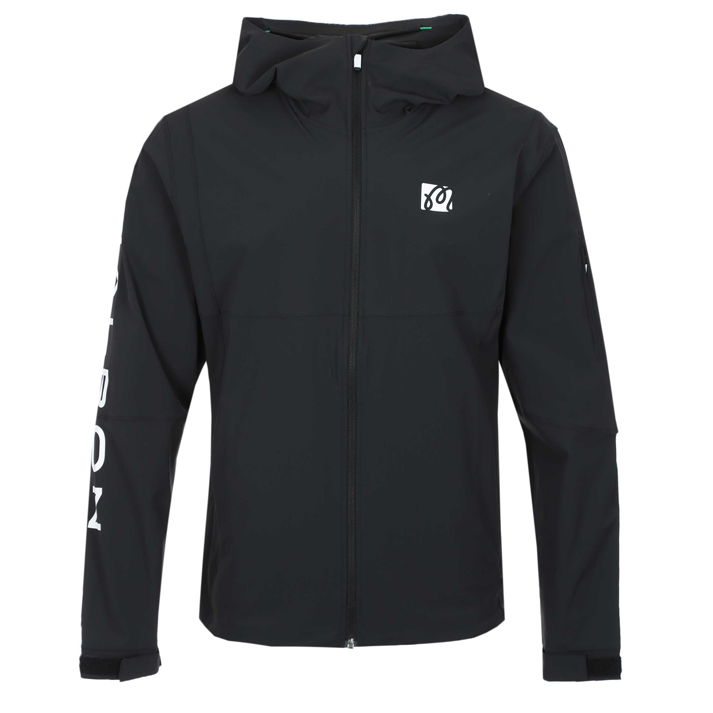 Malbon Performance Full Zip Shell Jacket in Black