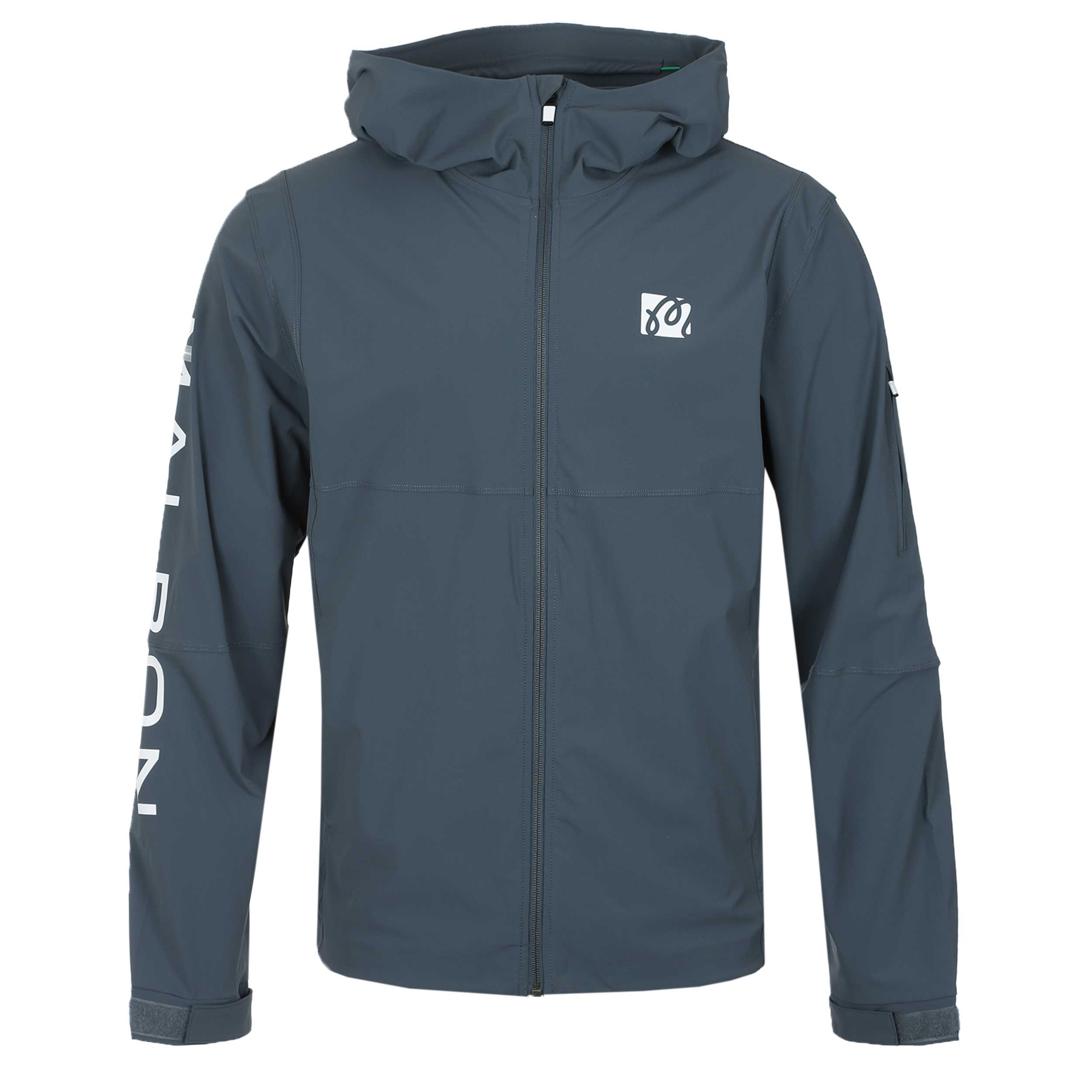 Malbon Performance Full Zip Shell Jacket in Dark Slate