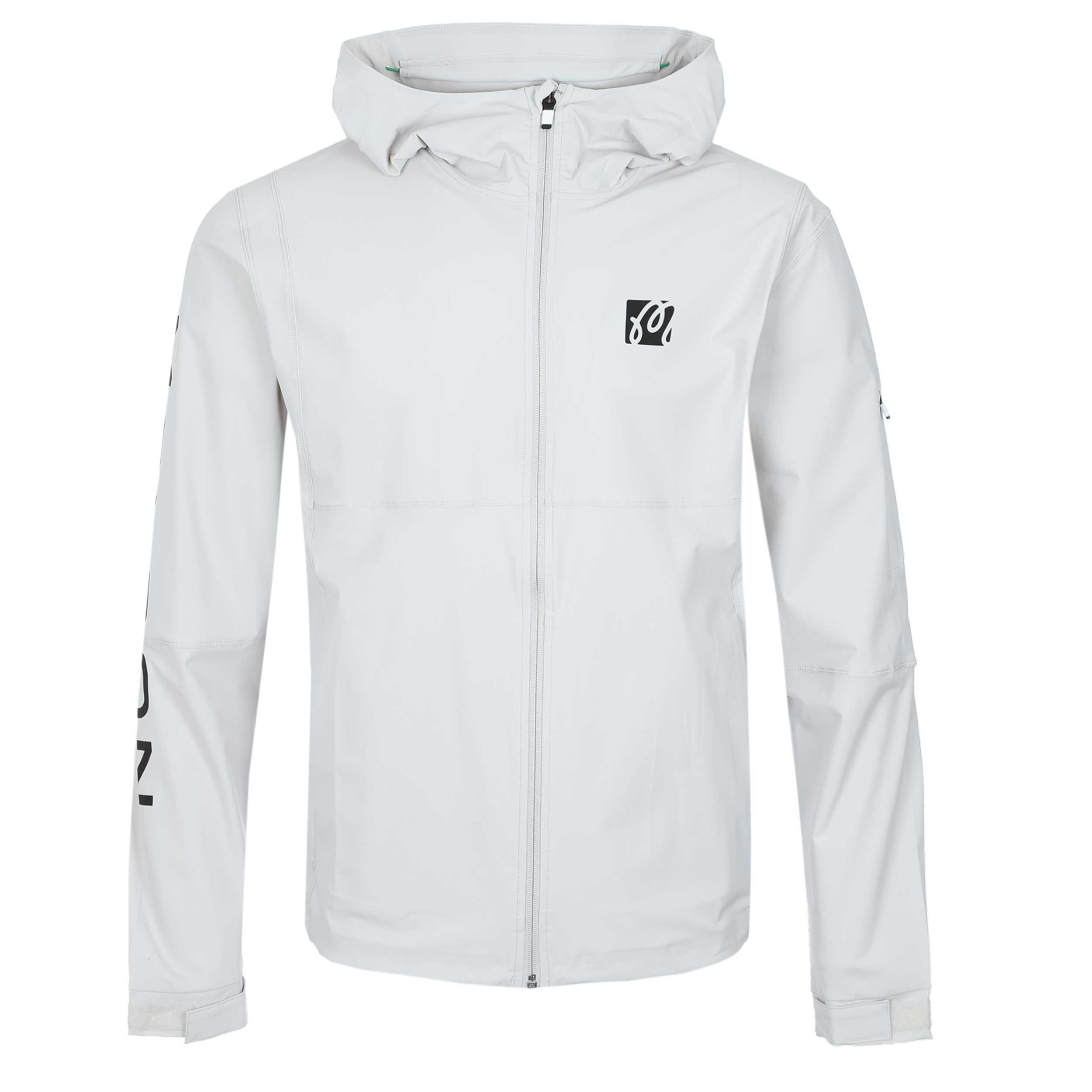 Malbon Performance Full Zip Shell Jacket in Silver