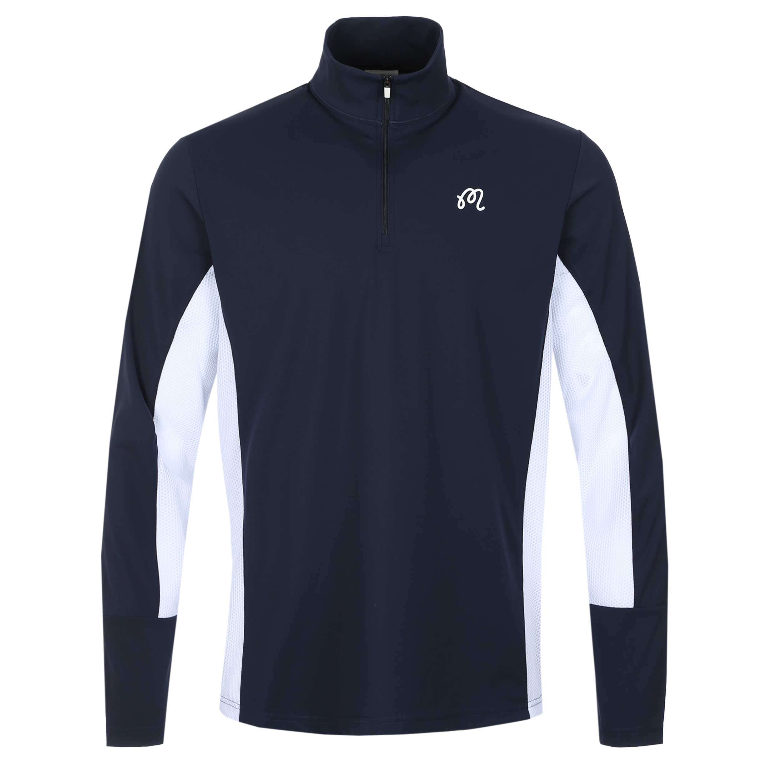 Malbon Santiago Mid Layer Sweatshirt in Midnight White