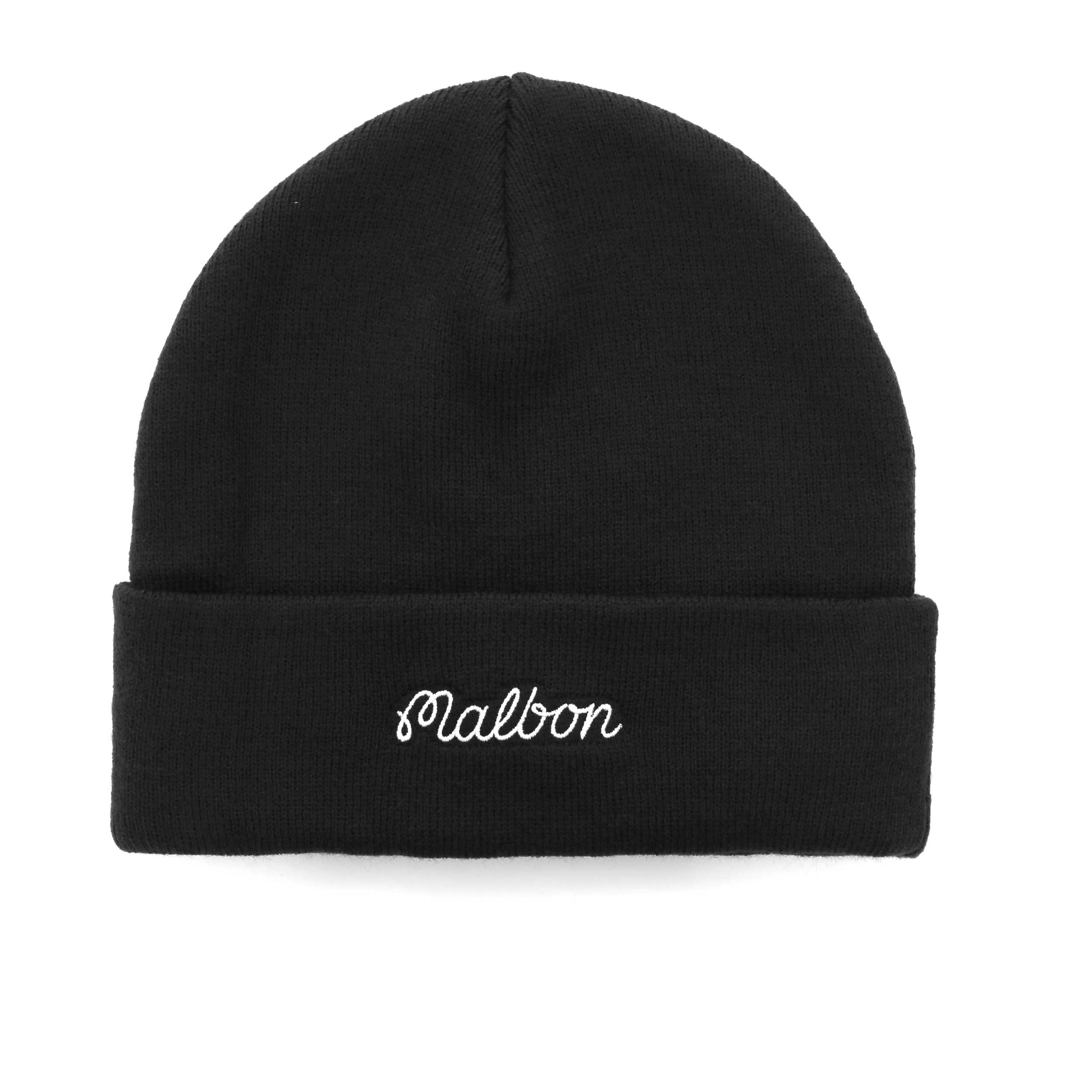 Malbon Script Beanie Hat in Black