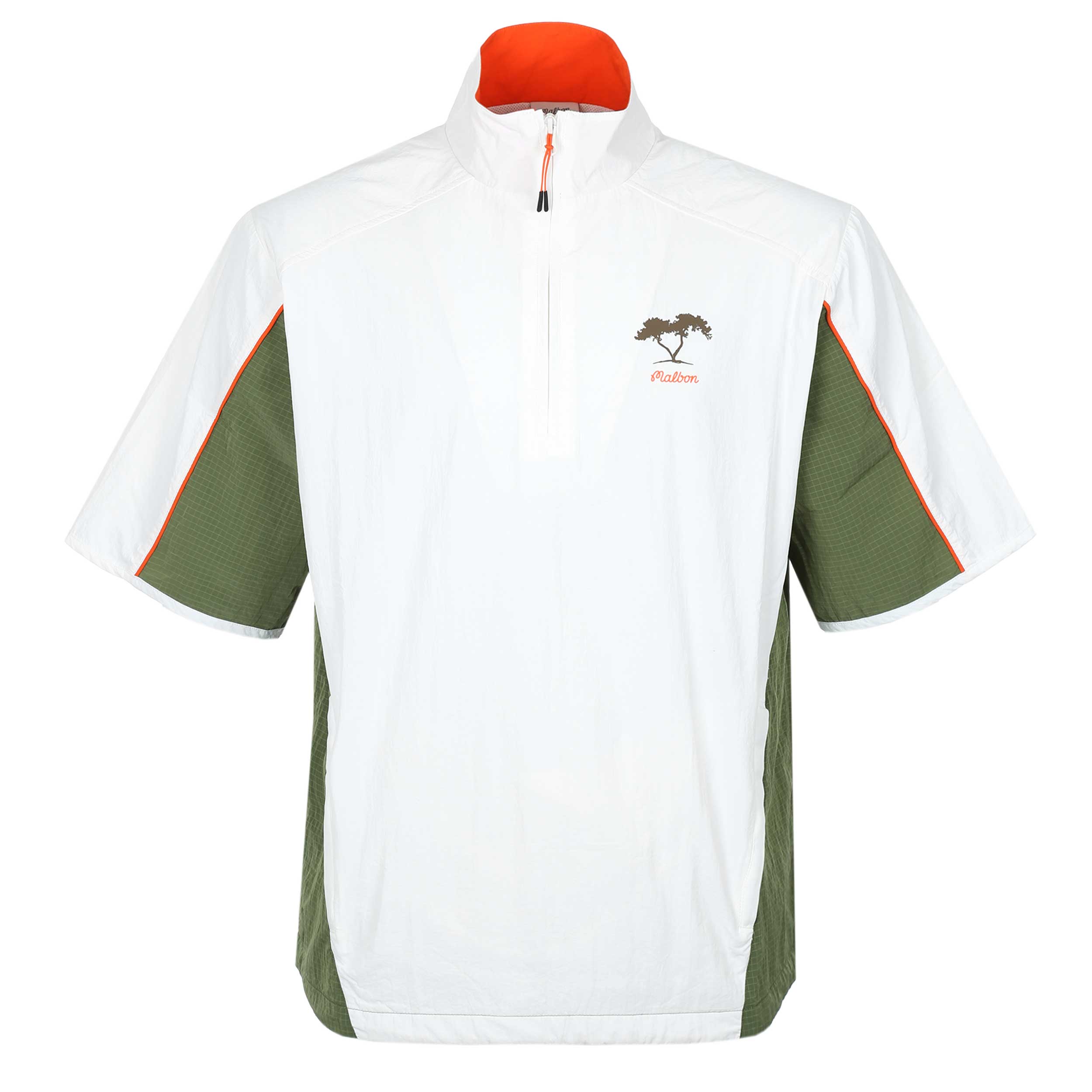 Malbon Torrey Pines Windshirt in Egret & Moss