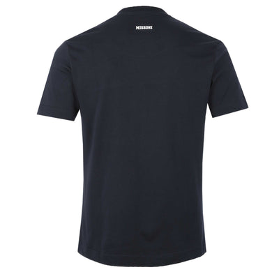 Missoni Chevron Print T-Shirt in Navy Back