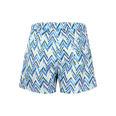 Missoni Chevron Swim Short in Blue Green Back