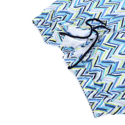 Missoni Chevron Swim Short in Blue Green Fly