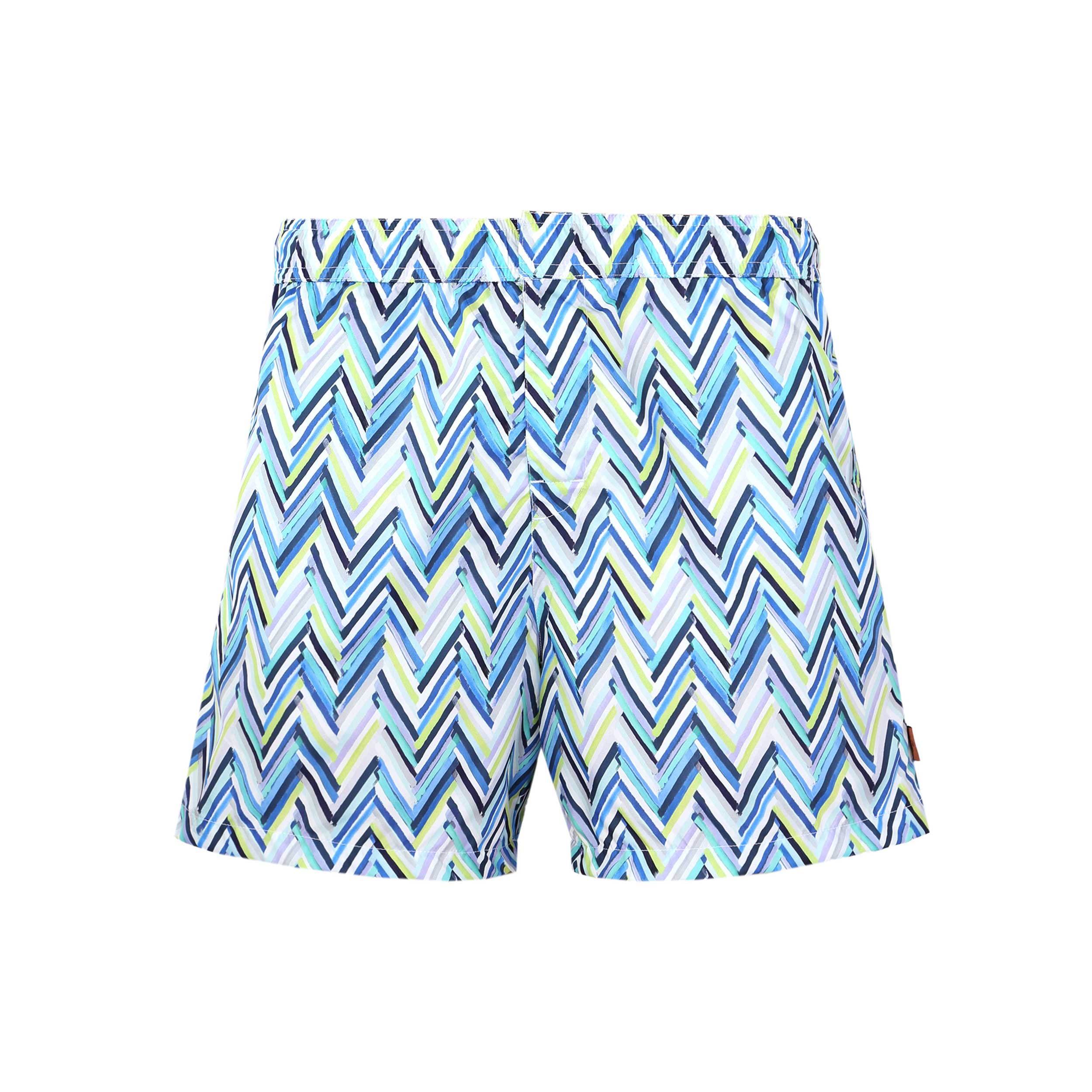 Missoni Chevron Swim Short in Blue Green