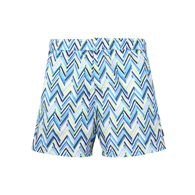 Missoni Chevron Swim Short in Blue Green