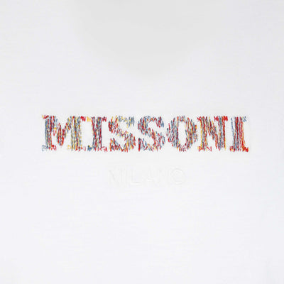 Missoni Embroidered Logo T-Shirt in White Logo