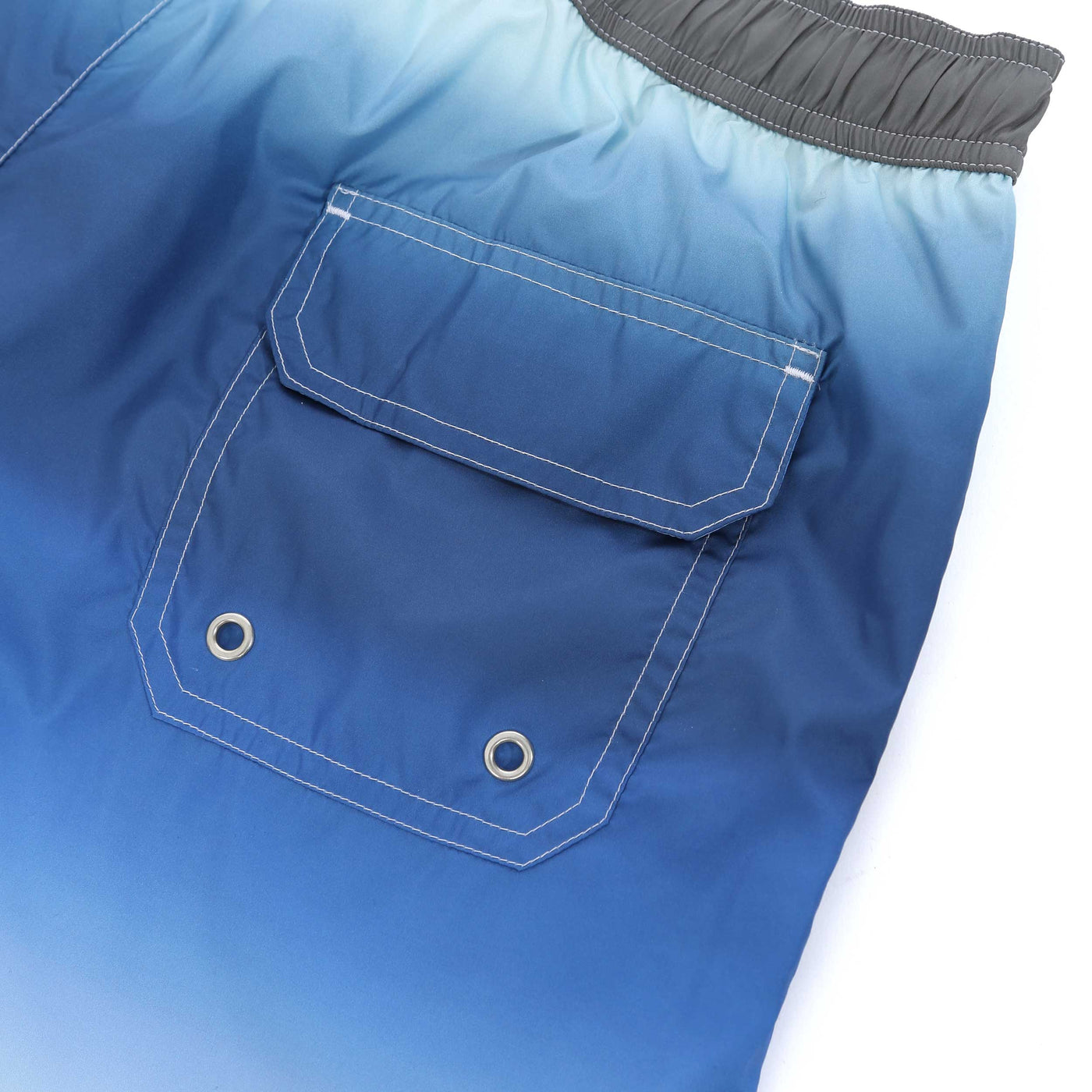 Missoni Gradient Swim Short in Blue Green Seat Pocket