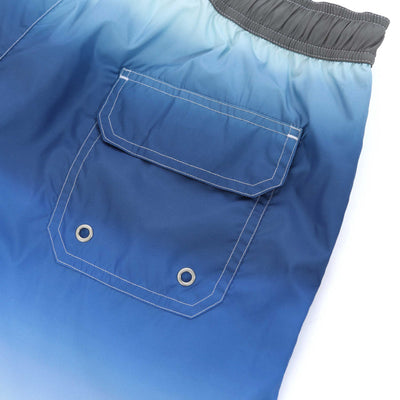 Missoni Gradient Swim Short in Blue Green Seat Pocket