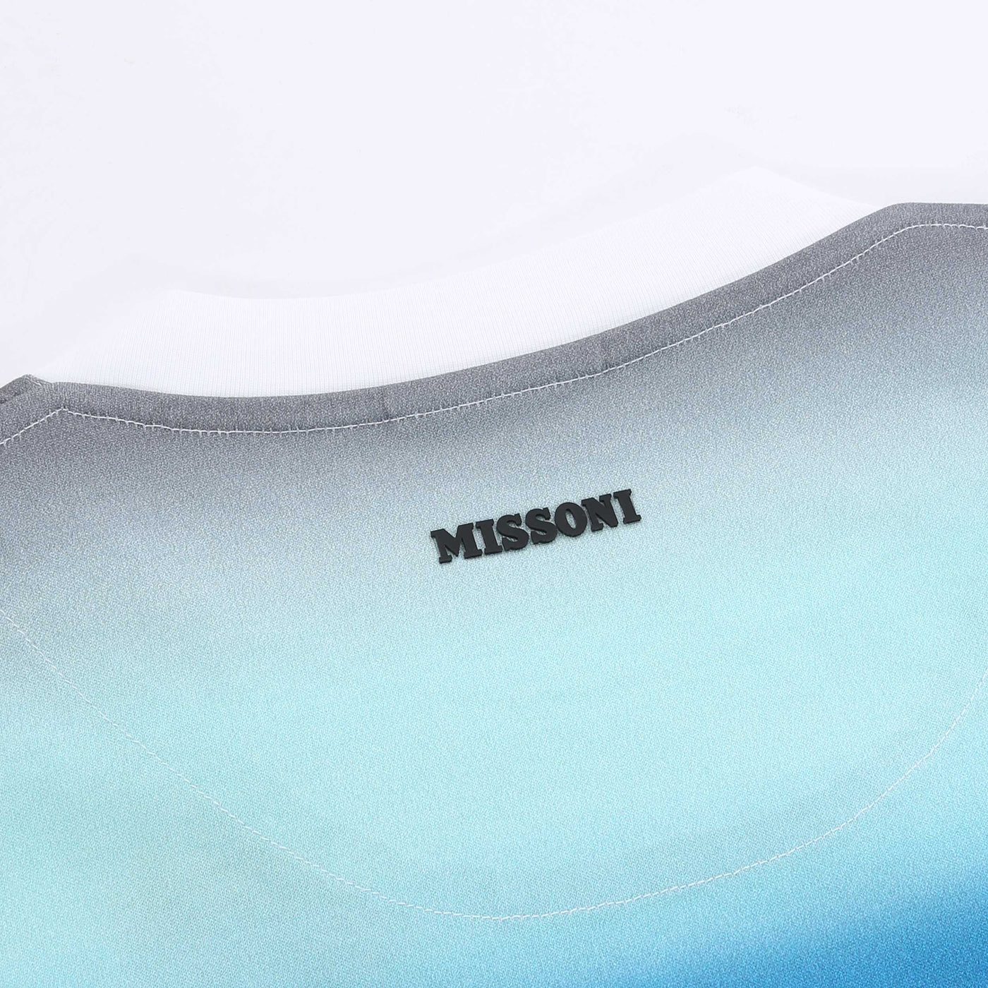 Missoni Gradient T-Shirt in Blue Green Logo