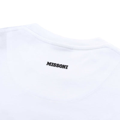 Missoni Pixel Print T-Shirt in White Logo