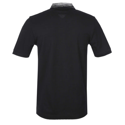Missoni Stripe Collar Polo Shirt in Black Back