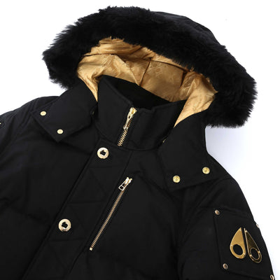 Moose Knuckles 3Q Gold Jacket in Neoshear Black Collar