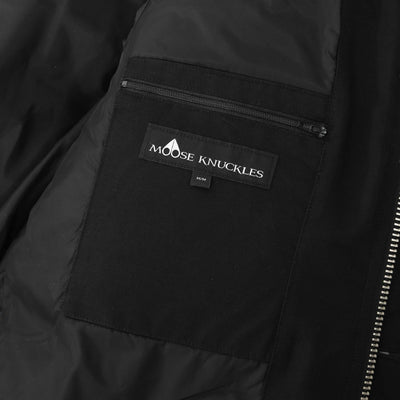 Moose Knuckles 3Q Jacket in Black & Black Fur Inside