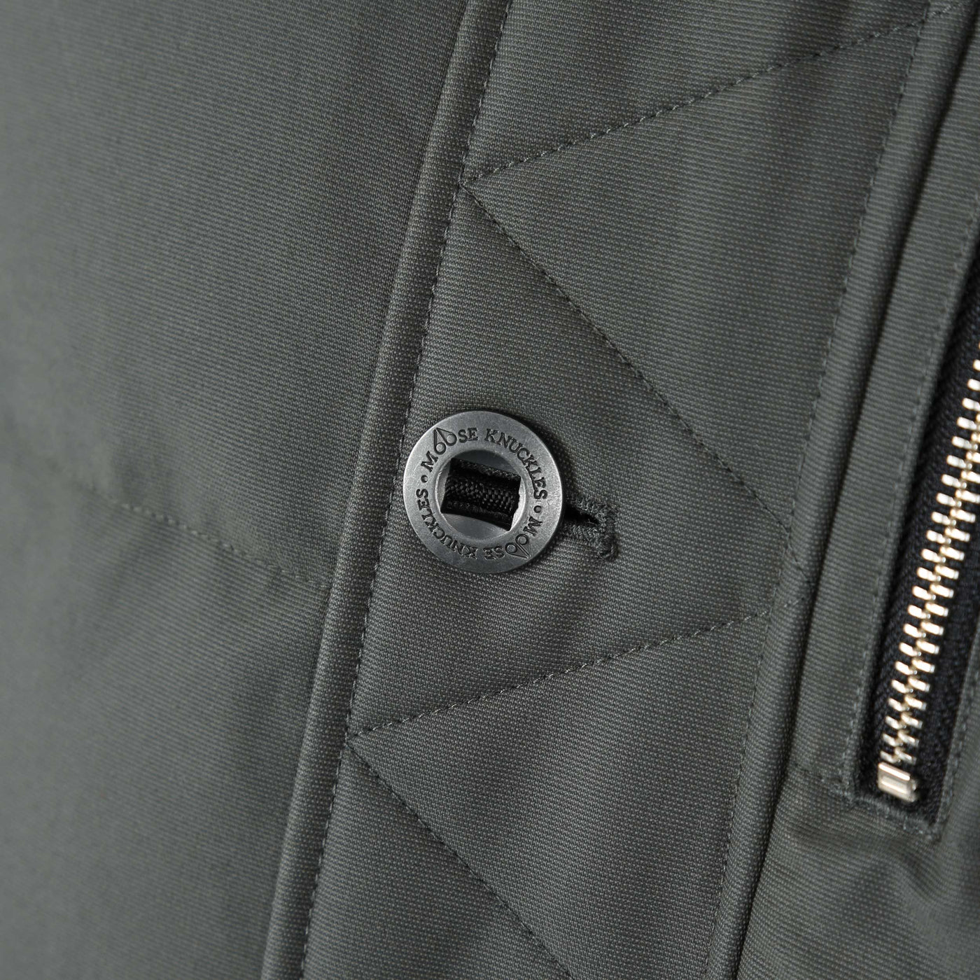 Moose Knuckles 3Q Jacket in Forrest Hill & Black Fur Button