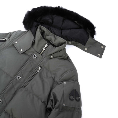 Moose Knuckles 3Q Jacket in Forrest Hill & Black Fur Detachable Hood