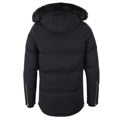 Moose Knuckles 3Q Jacket in Navy & Black Fur Back