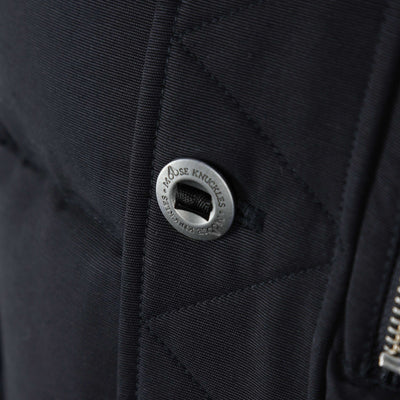 Moose Knuckles 3Q Jacket in Navy & Black Fur Button