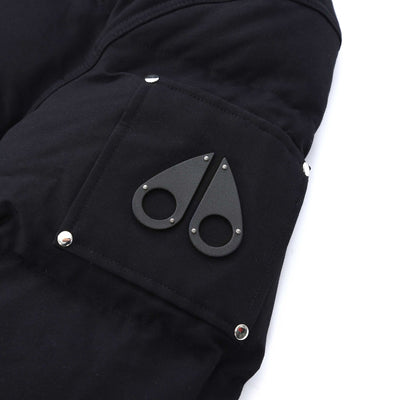 Moose Knuckles 3Q Jacket in Navy & Black Fur Logo