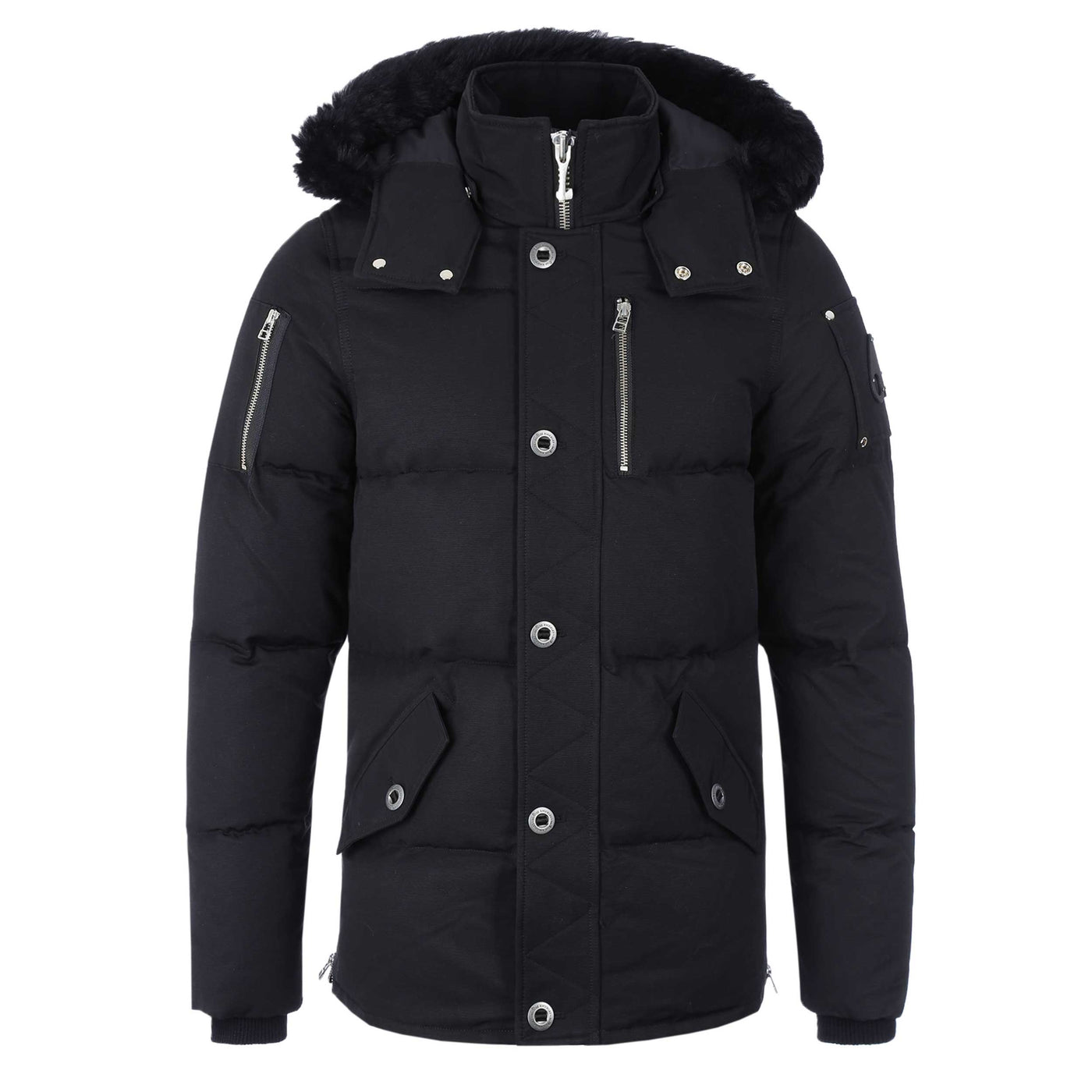 Moose Knuckles 3Q Jacket in Navy & Black Fur Main