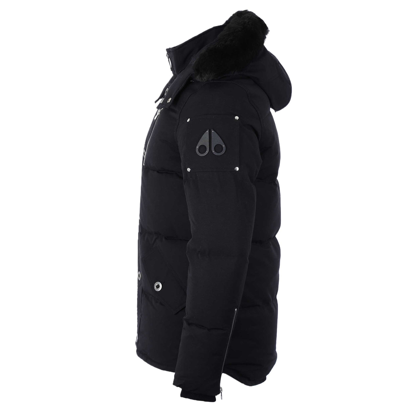 Moose Knuckles 3Q Jacket in Navy & Black Fur Side