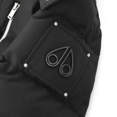 Moose Knuckles Cloud Long Ladies Parka Jacket in Black Logo