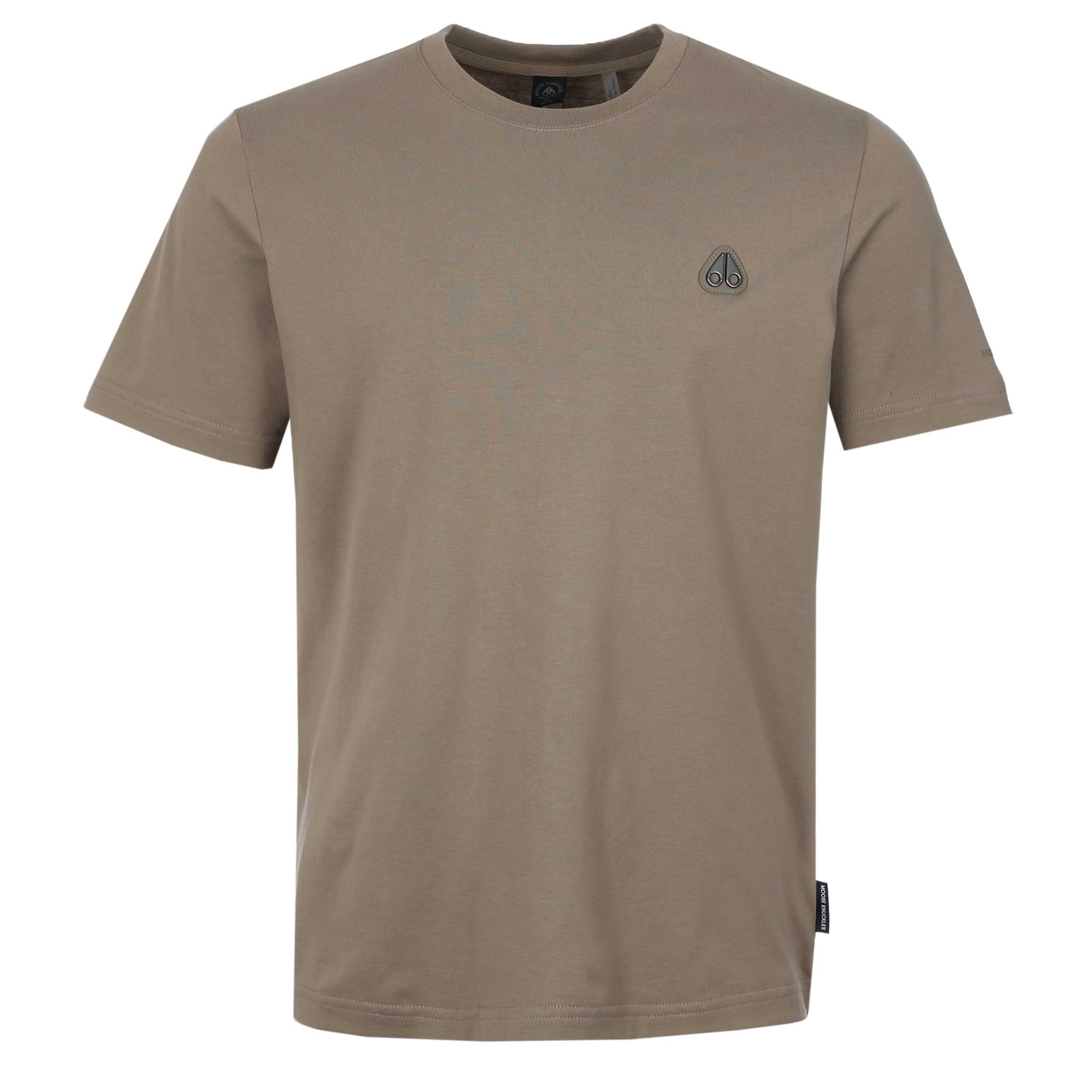 Moose Knuckles Crescent T Shirt in Ashen