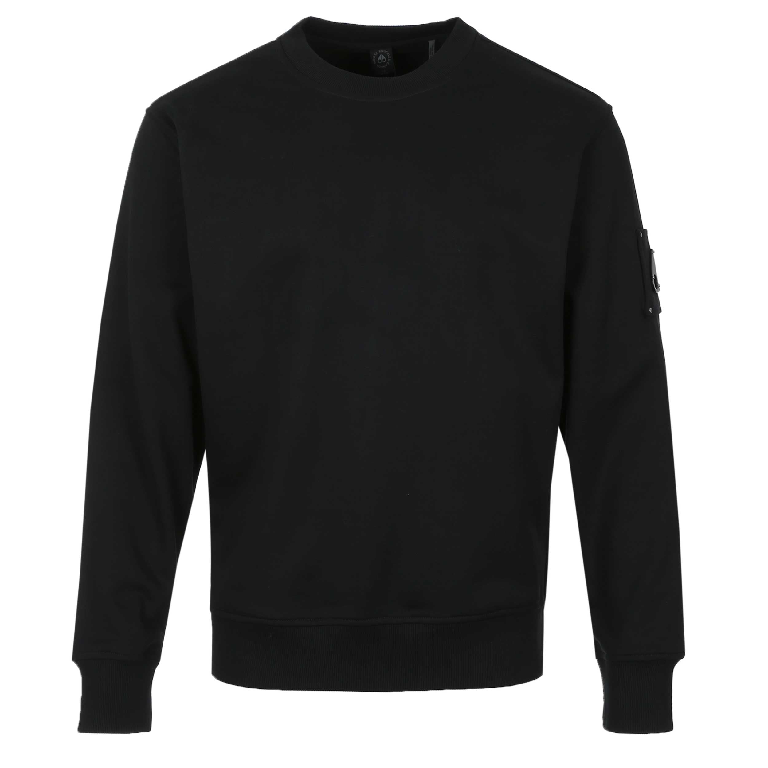 Moose Knuckles Hartsfield Crew Sweatshirt in Black