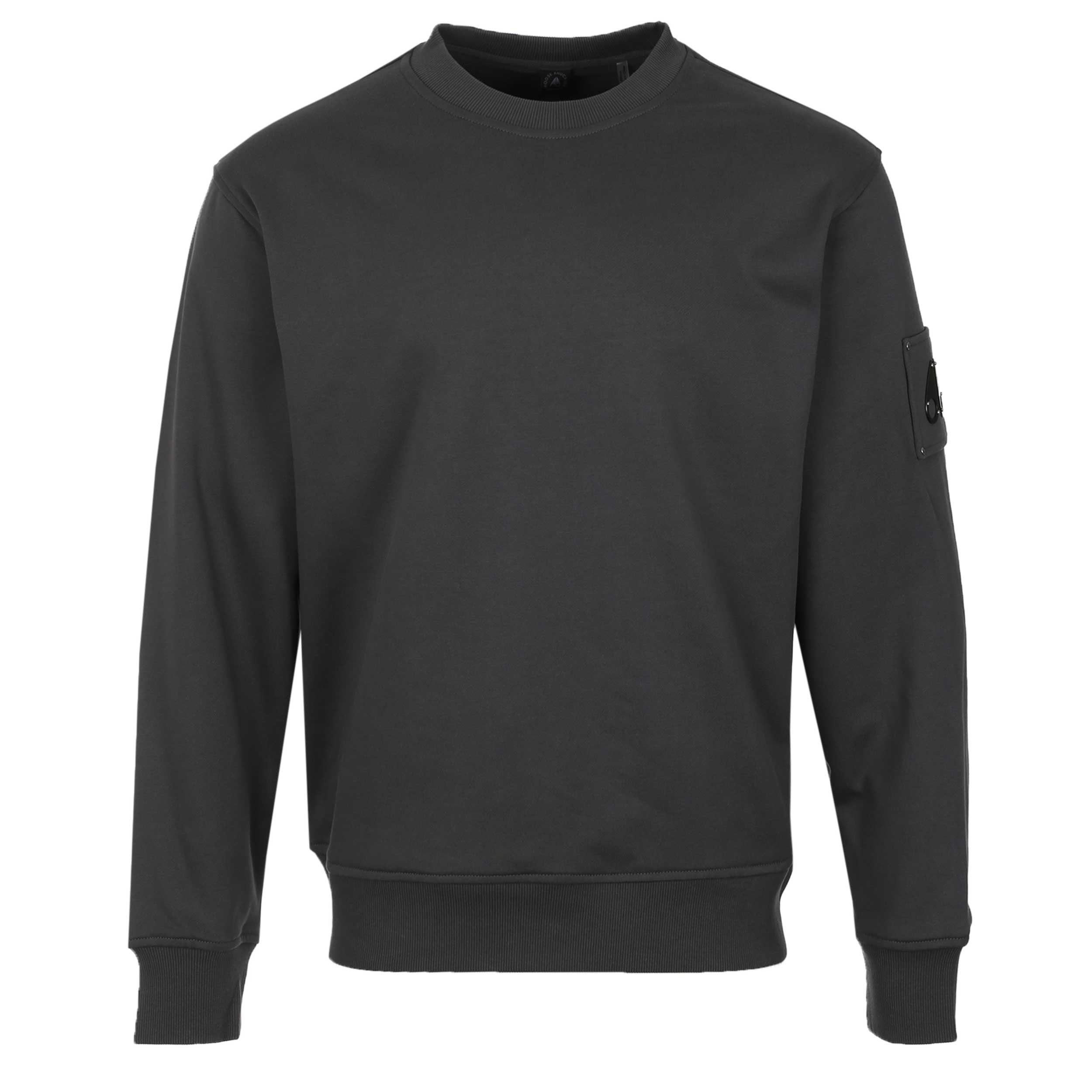 Moose Knuckles Hartsfield Crew Sweatshirt in Cement