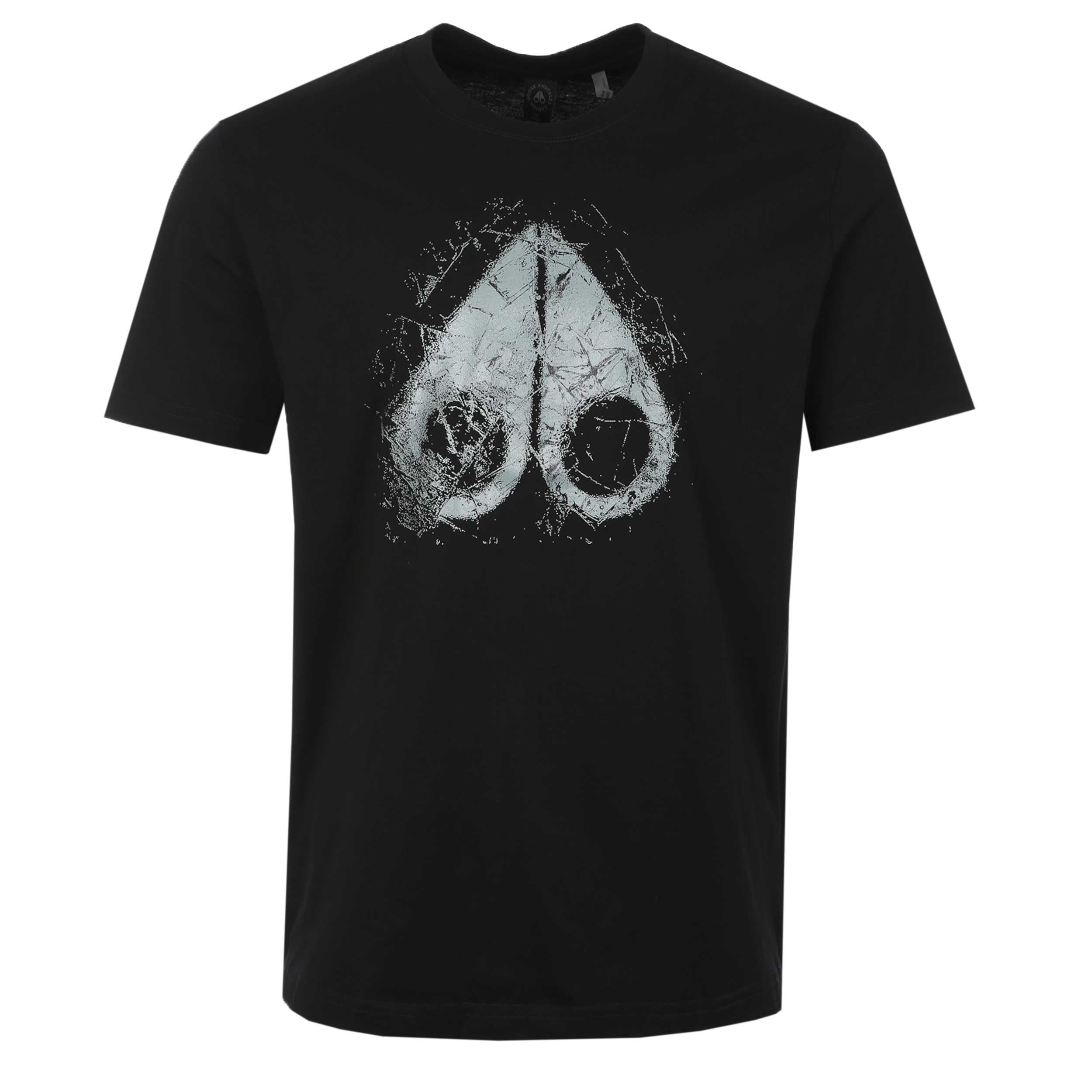 Moose Knuckles Icebreak Logo T-Shirt in Black