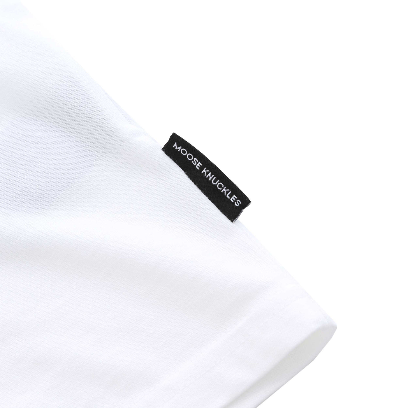 Moose Knuckles Maurice T Shirt in Milky Way Logo Tab