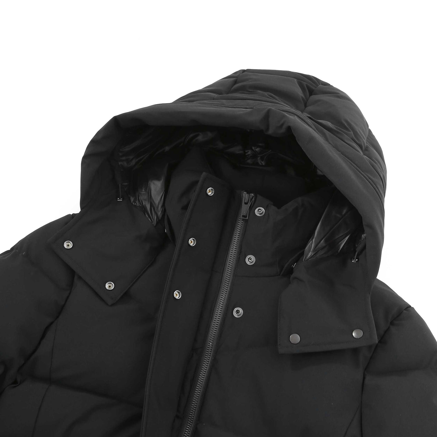 Moose Knuckles Jocada Ladies Parka Jacket in Black Hood