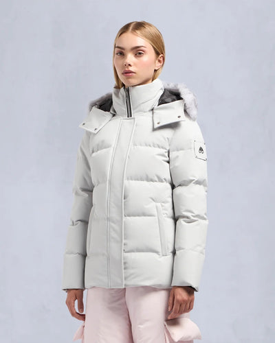 Moose Knuckles W Cloud 3Q SH Ladies Jacket in Stone & Natural Fur