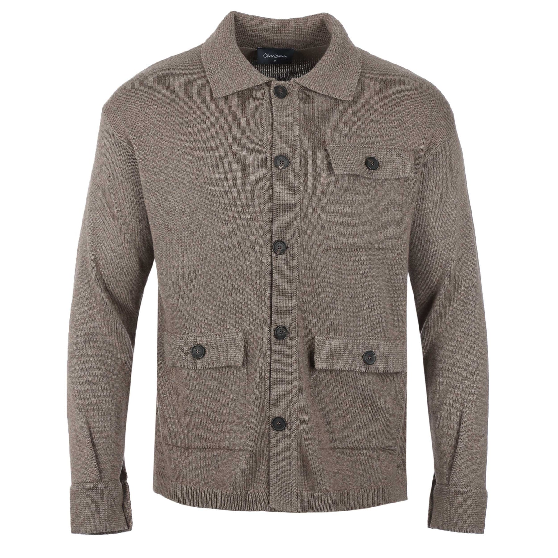 Oliver Sweeney Brecon Knit Cardigan in Mole I Oliver Sweeney Norton