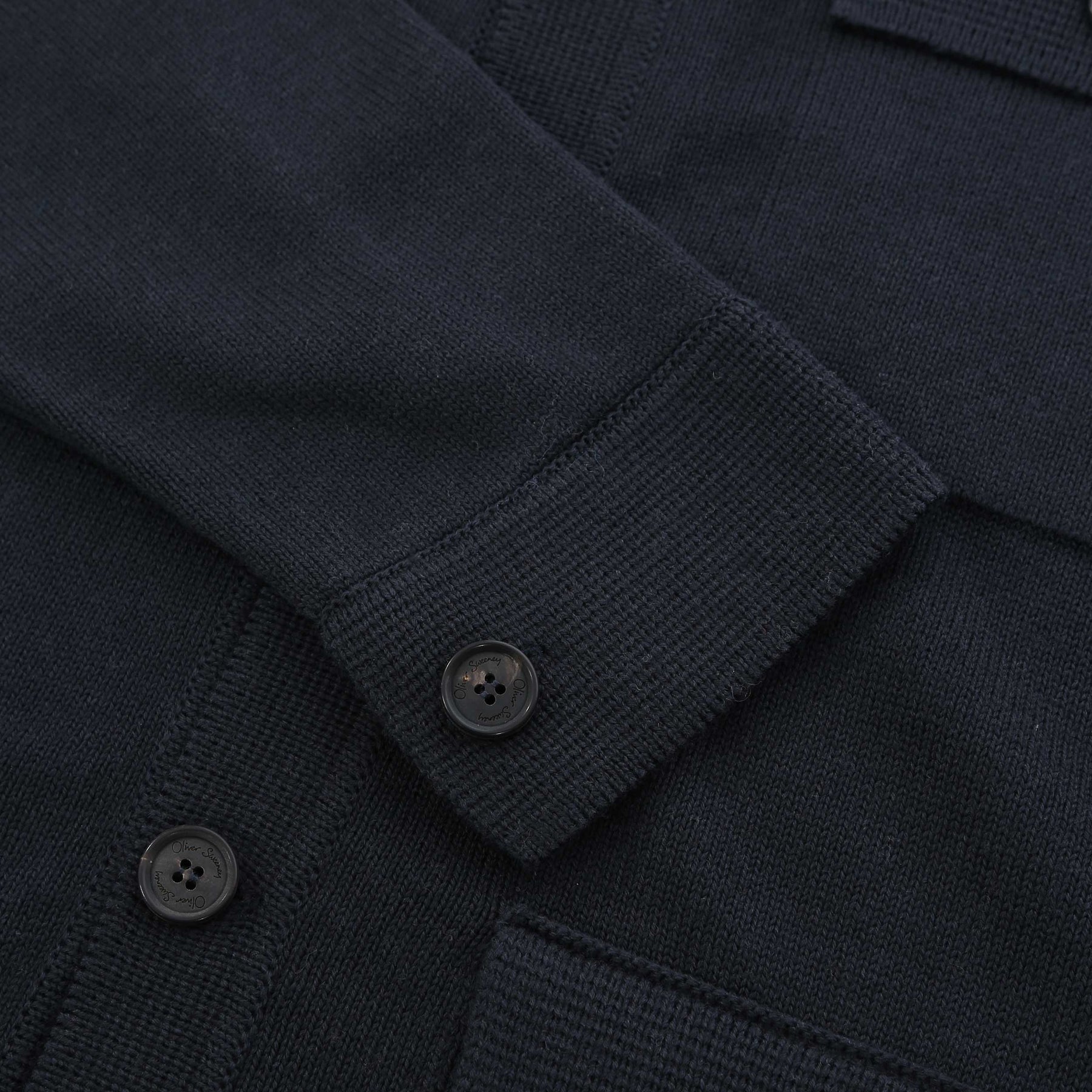 Oliver Sweeney Brecon Knit Cardigan in Navy I Oliver Sweeney Norton
